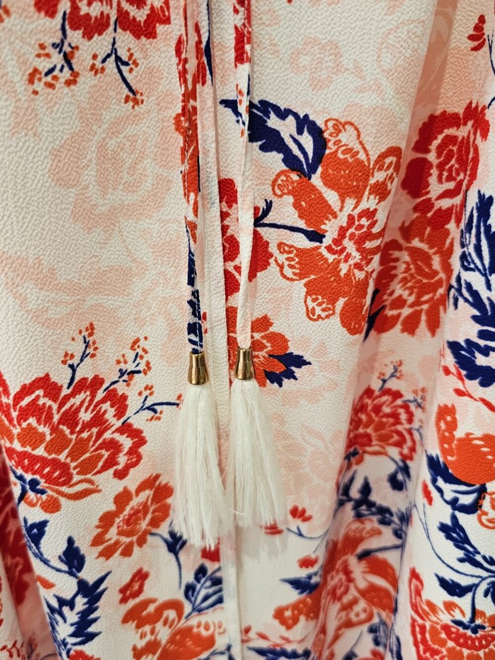Rose & Olive Floral Shift Dress | Red Navy Print | Size S - never worn - Picture 4 of 6